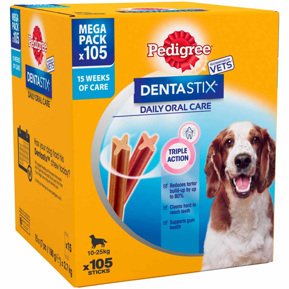 Pedigree Dentastix Medium Dog Chews 105pk Image 2
