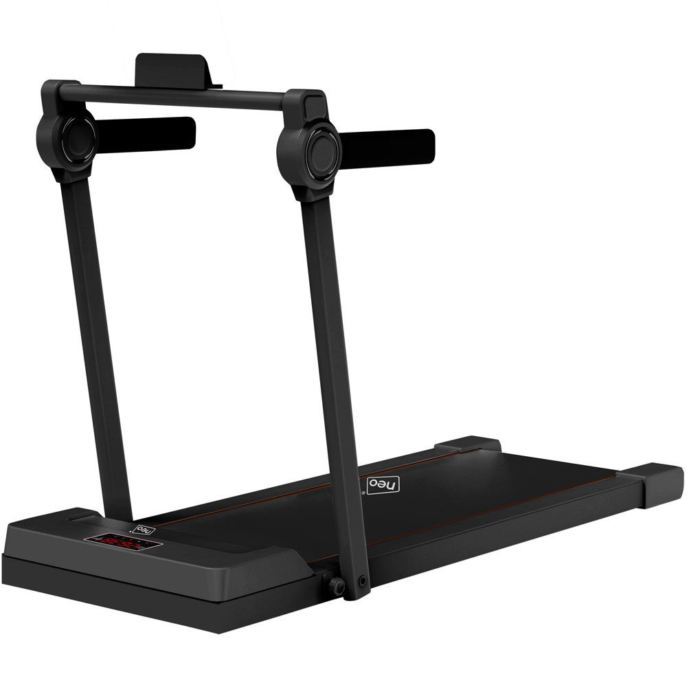 Neo Black Walking Pad Treadmill with Hand Rail Image 1