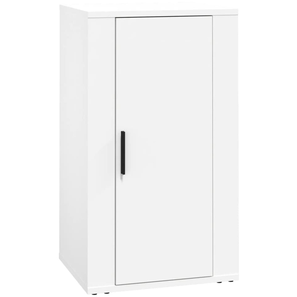 vidaXL Single Door White Sideboard Image 2