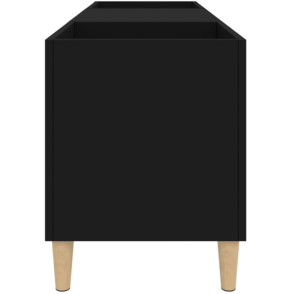 vidaXL 2 Shelf Black Record Cabinet Image 5