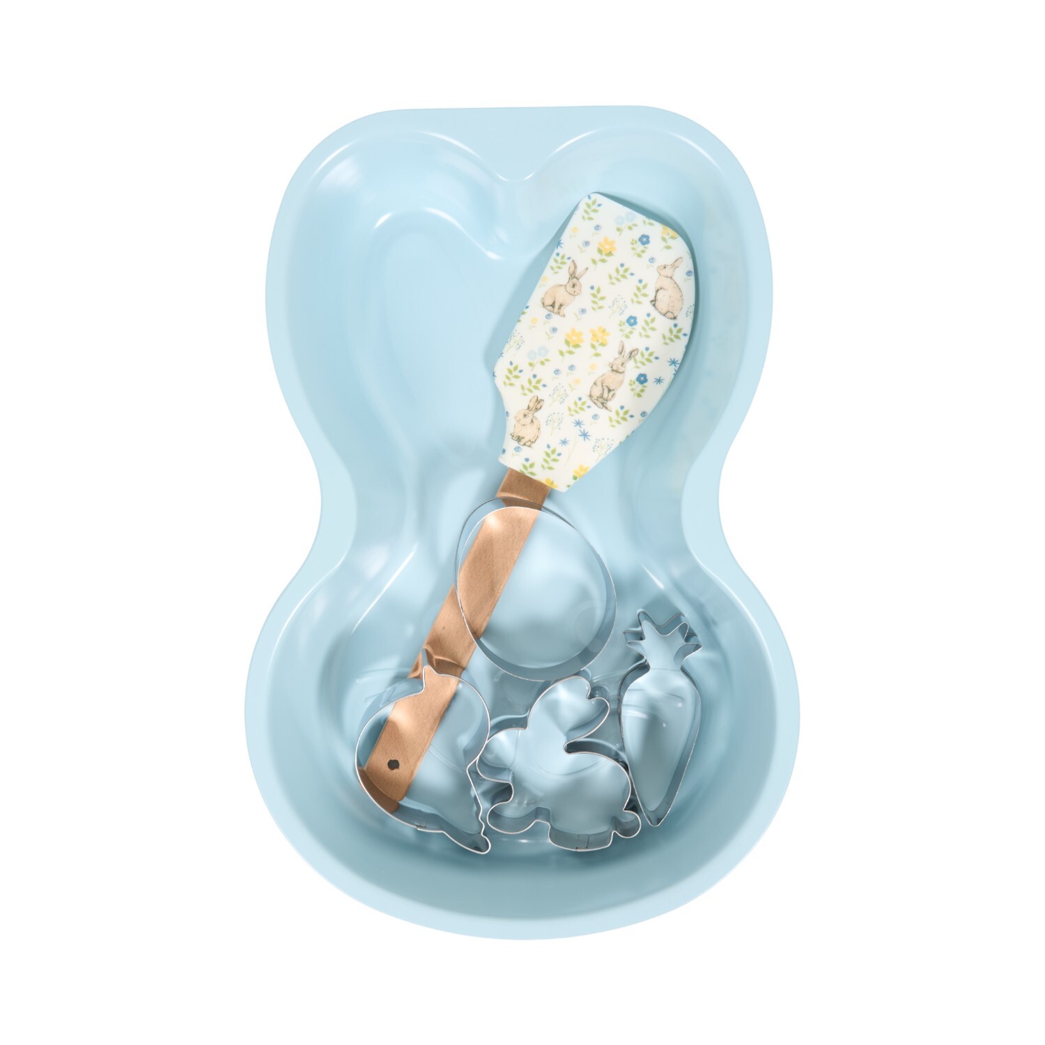 6 Piece Bunny Baking Set Blue Image 3