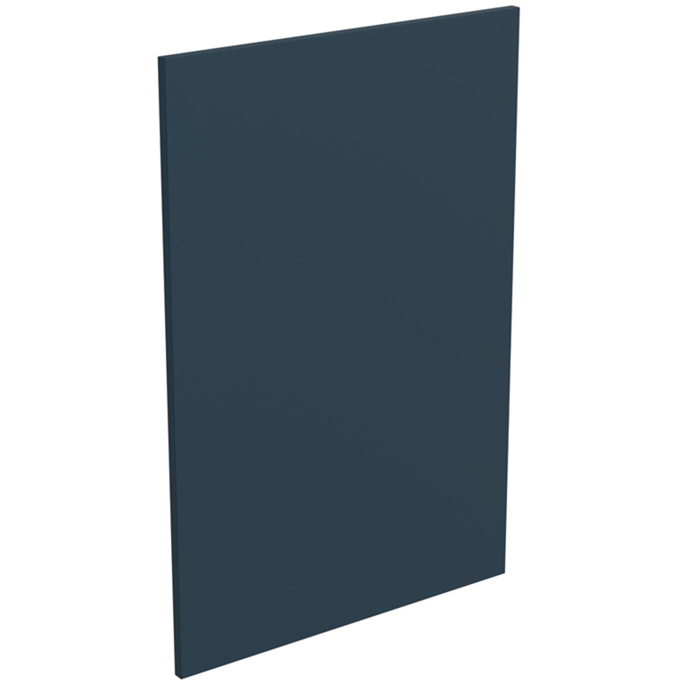 Kitchen Kit J-Pull Matt Indigo Blue Base End Panel 900 x 600 x 18mm Image 1