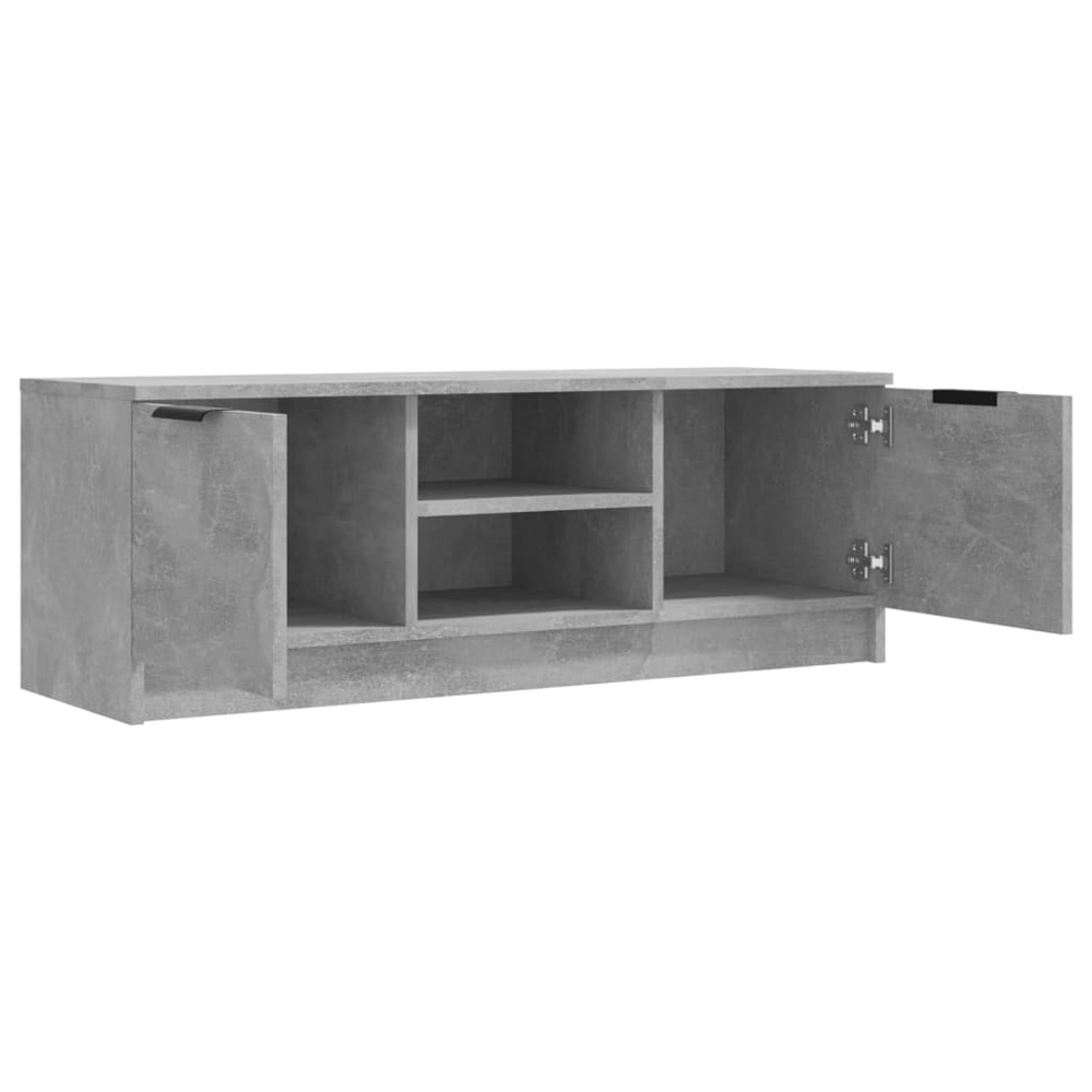 vidaXL 2 Drawer 2 Shelf Concrete Grey TV Cabinet Image 3