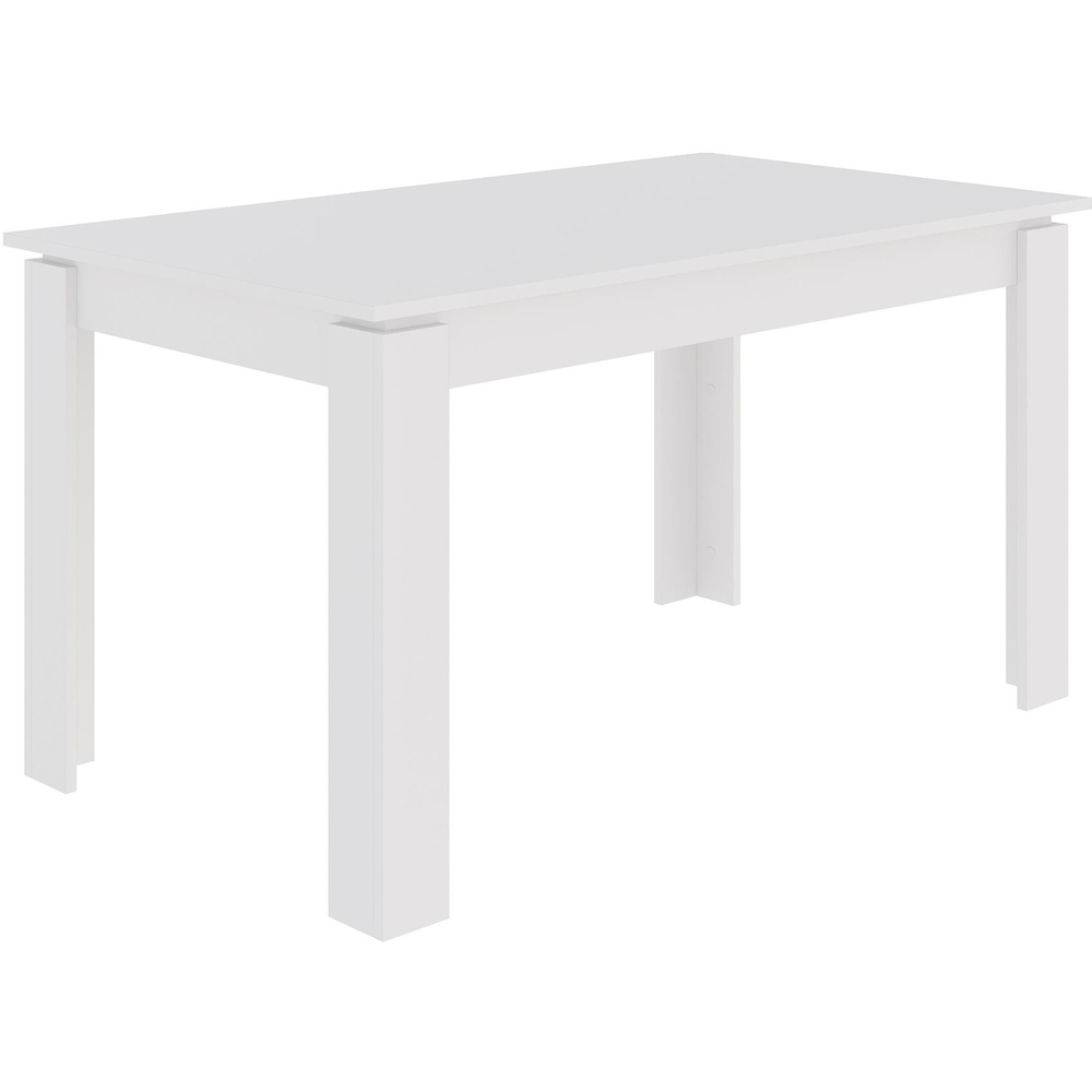 Decortie Tolmen 6 Seater White Dining Table Image 2