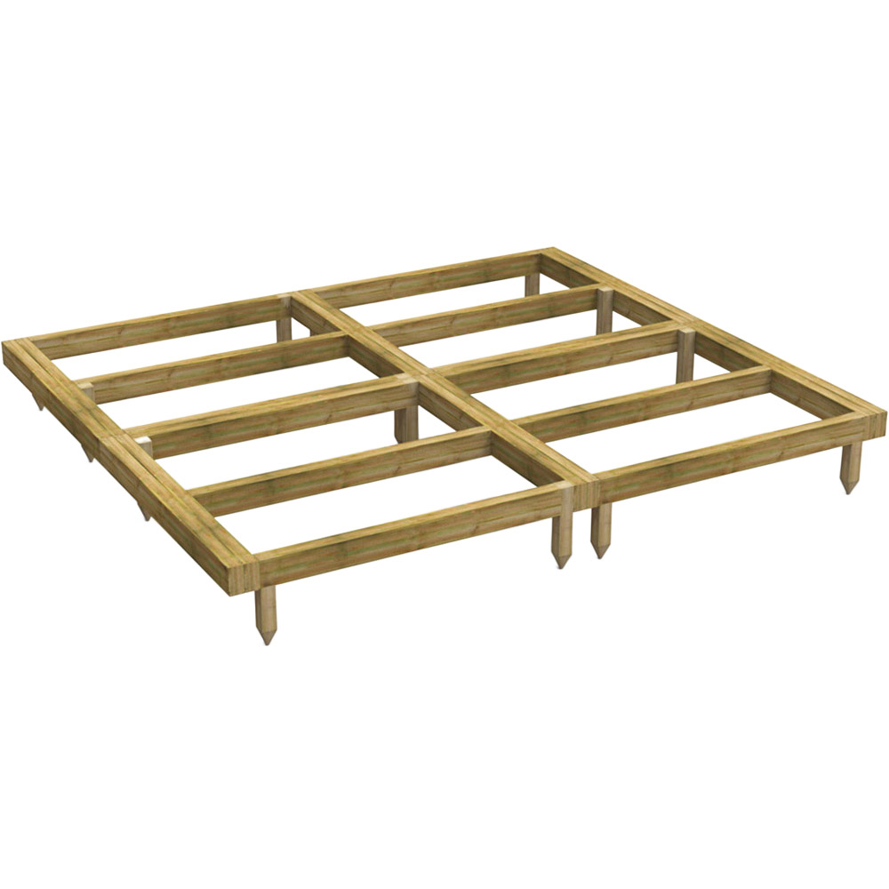 Power Sheds 8 x 8ft Timber Shed Base Image 1