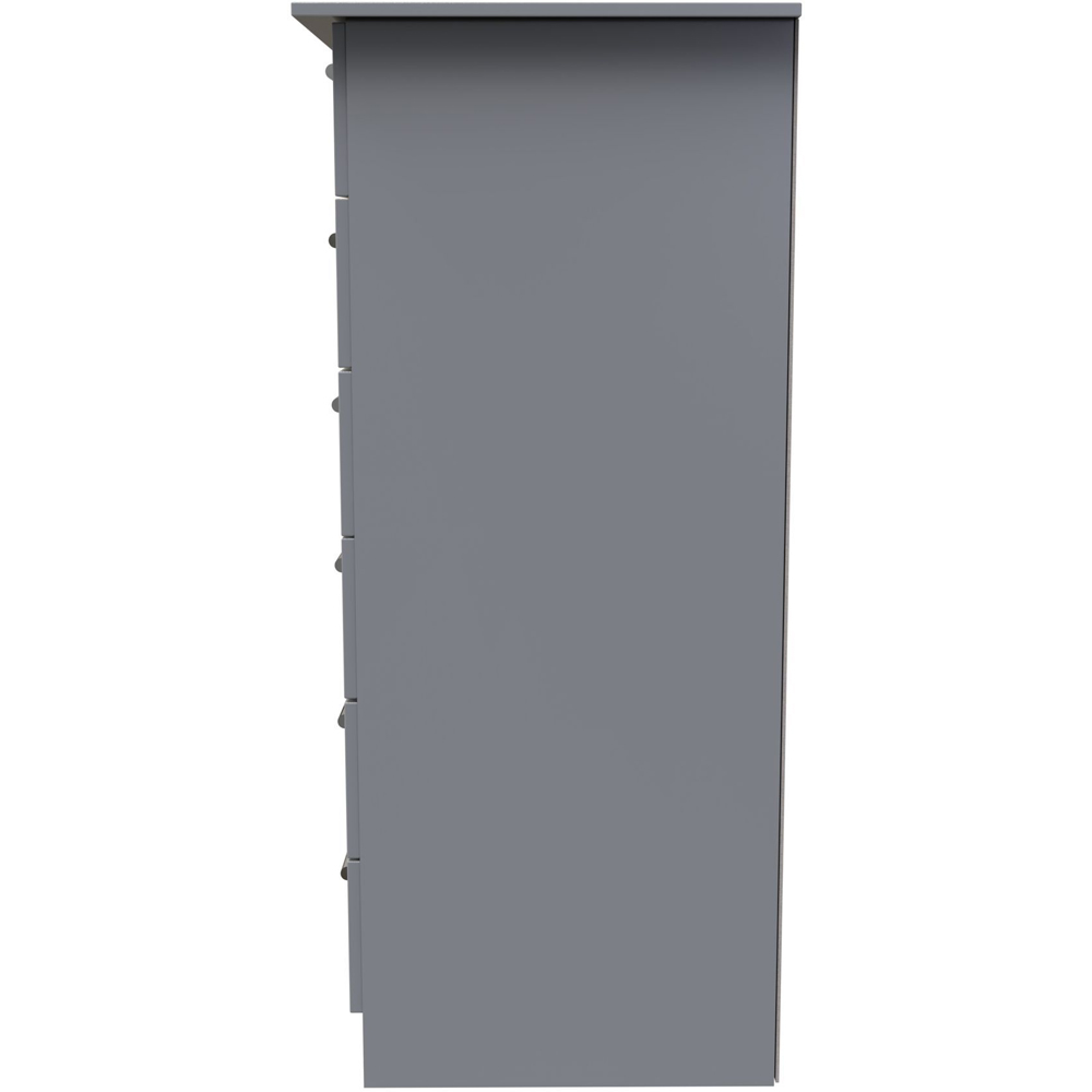 Crowndale Camden Single Door 6 Drawer Dusk Grey Kids Wardrobe Ready Assembled Image 3