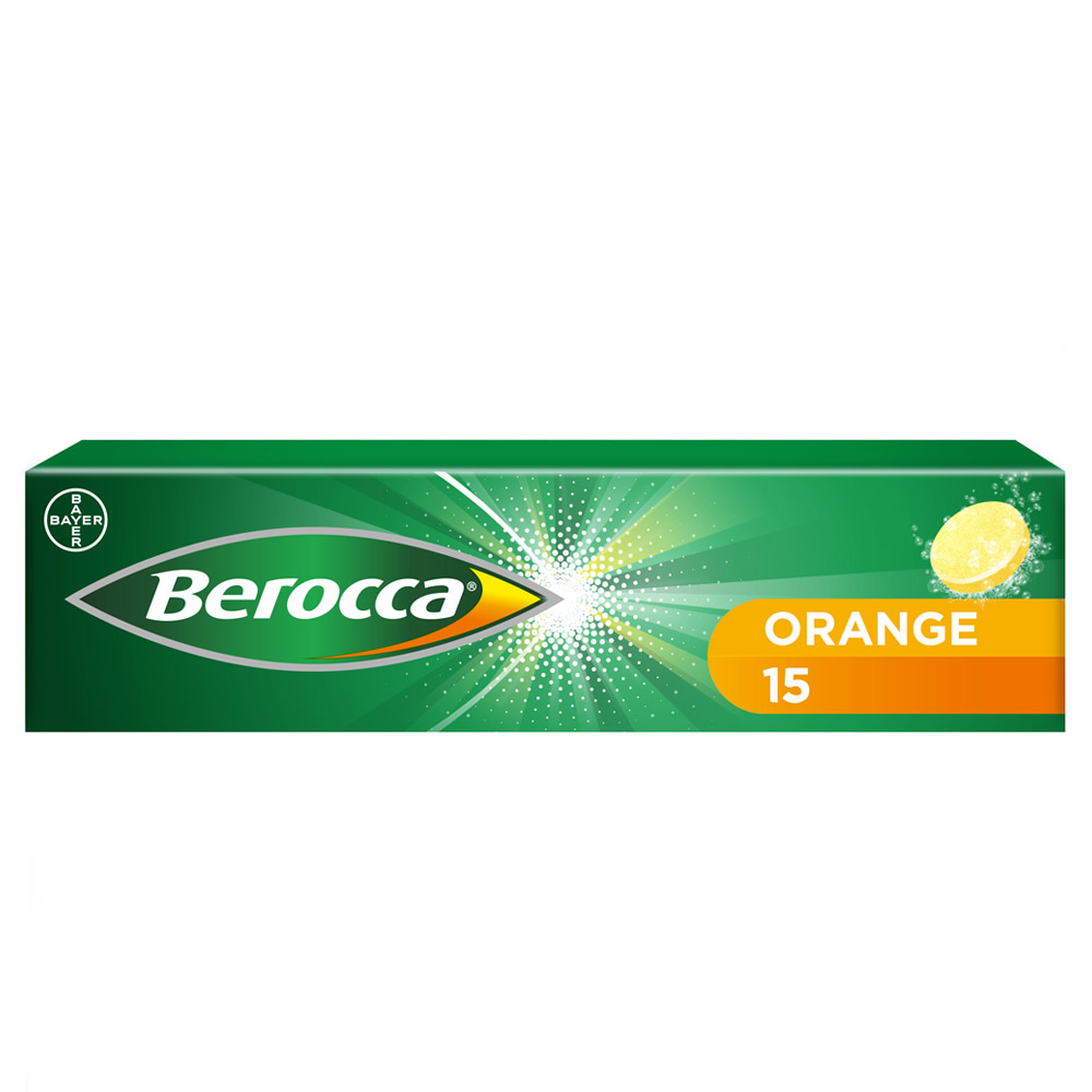 Berocca Effervescent Orange Tablets 15 Pack Image 1