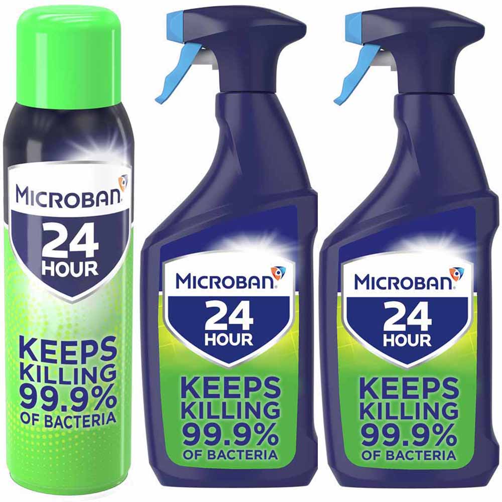 Microban Fresh Scent 24 Hour Antibacterial Cleaner Bundle Wilko