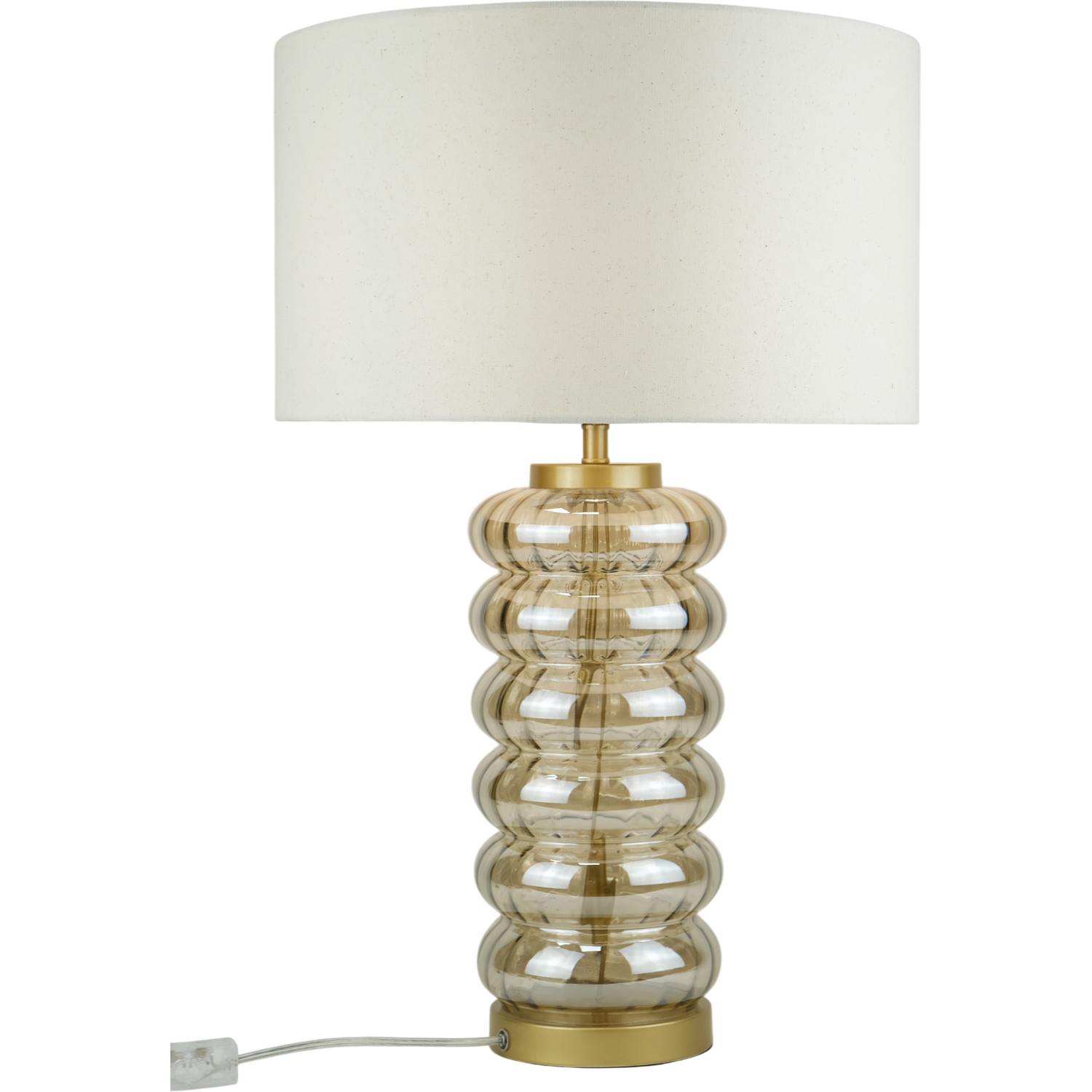 Miley Glass Table Lamp Amber Image 10