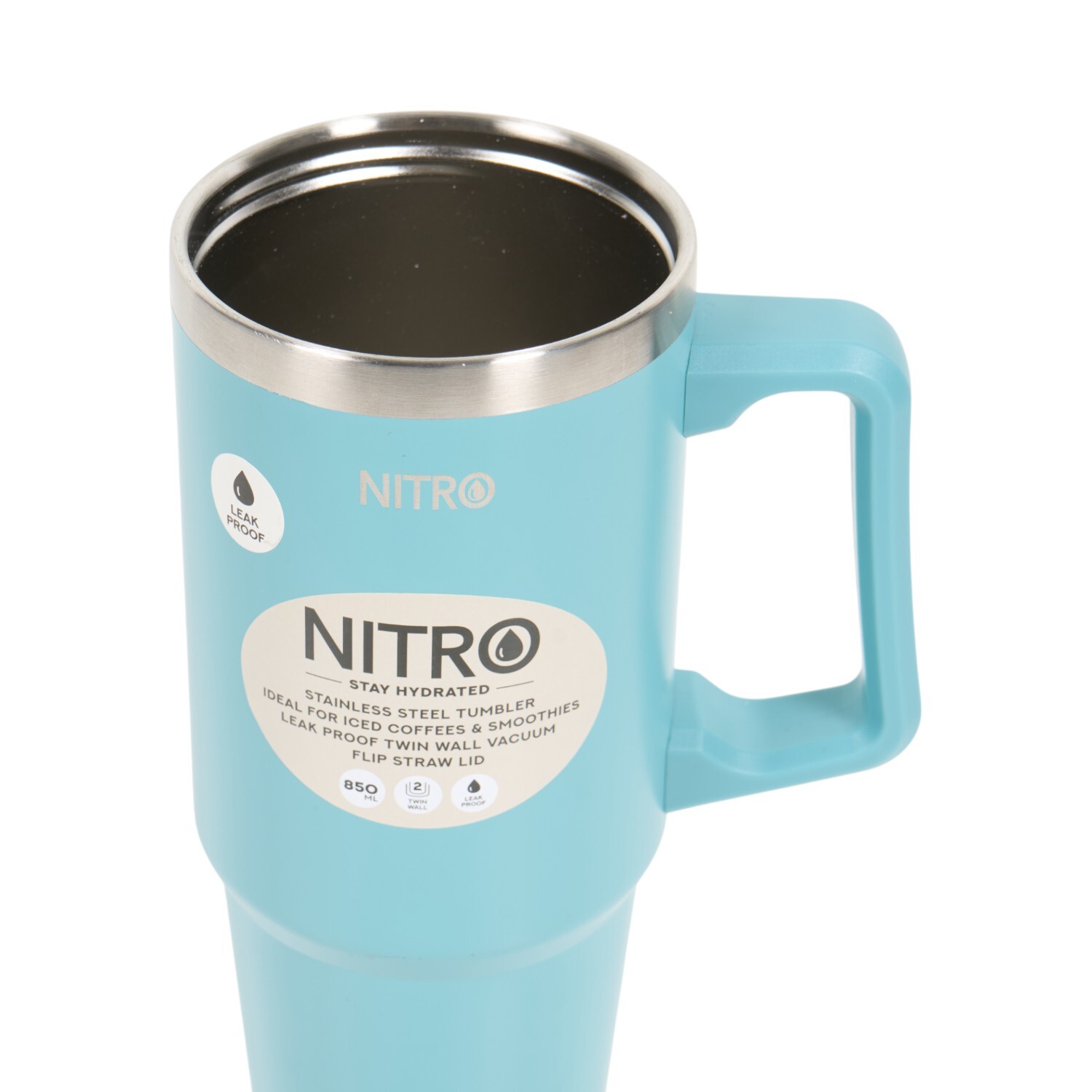 Nitro Stainless Steel Flip Straw Vacuum Tumbler Image 9