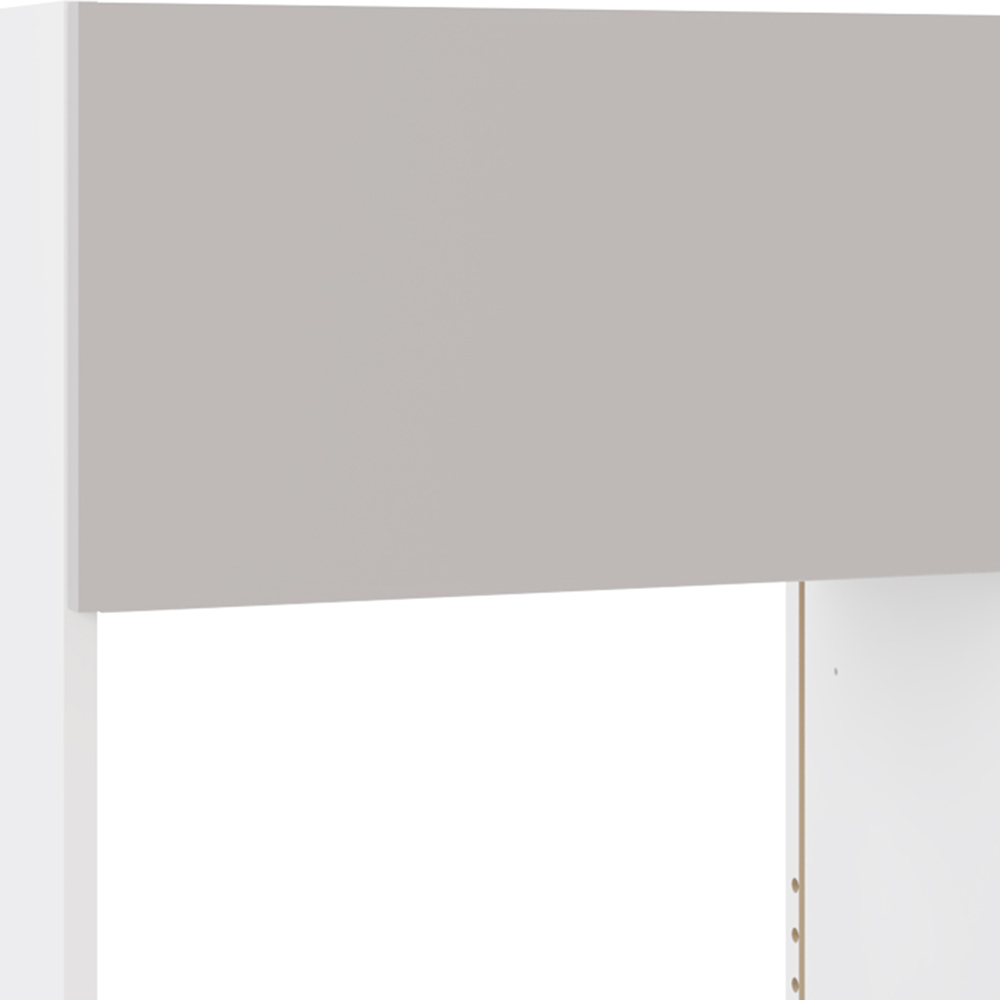 Kitchen Kit Slab Supermatt Light Grey Microwave Wall Unit 600mm Image 2