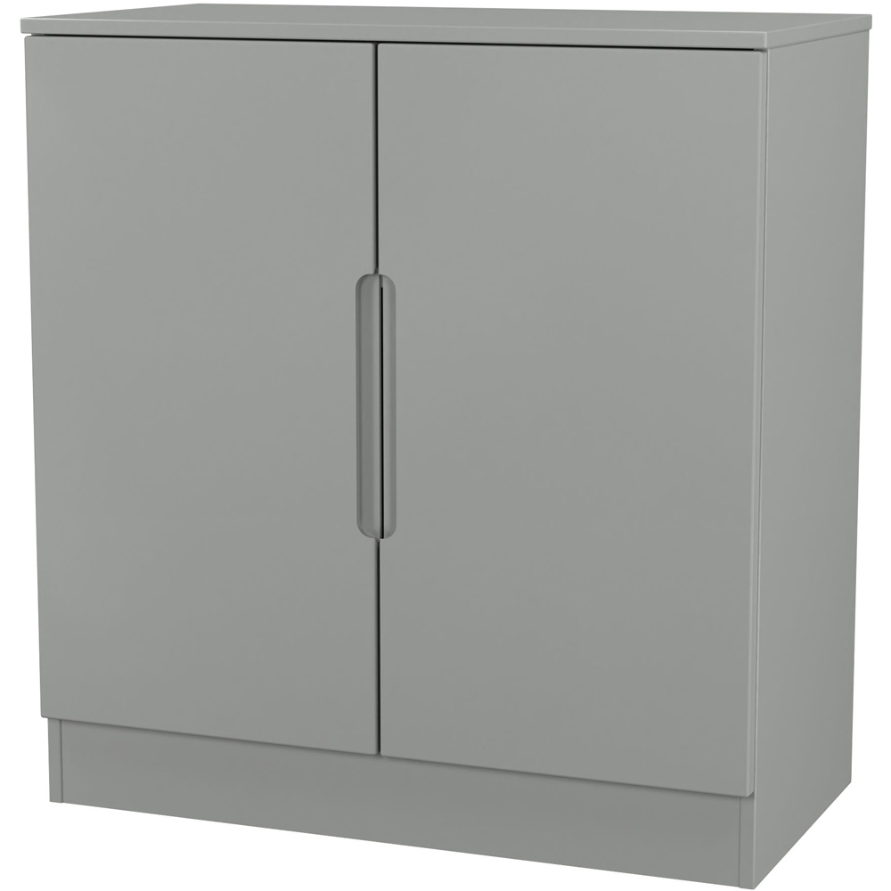 Crowndale Milan 2 Door Dusk Grey Storage Cabinet Ready Assembled Image 4