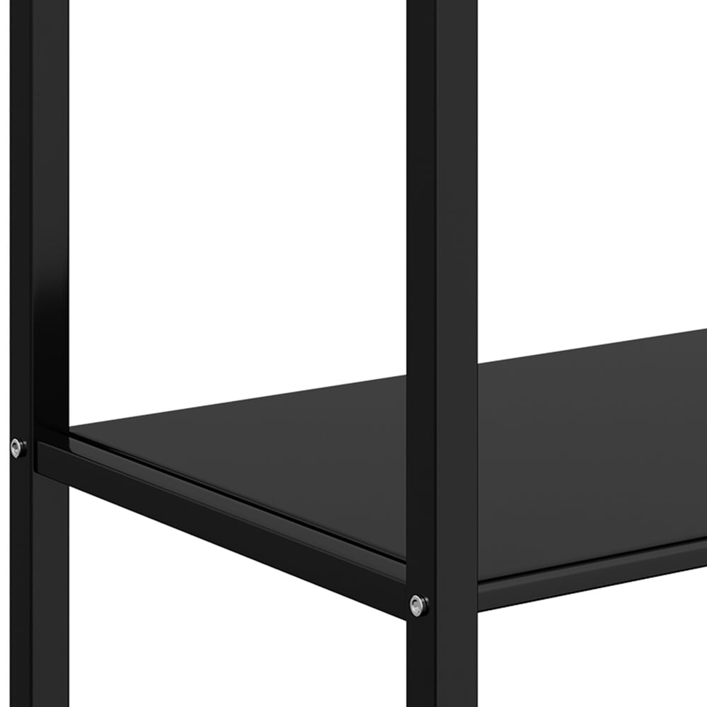 Living and Home 4-Tier Black Microwave Storage Rack on Wheel Image 4