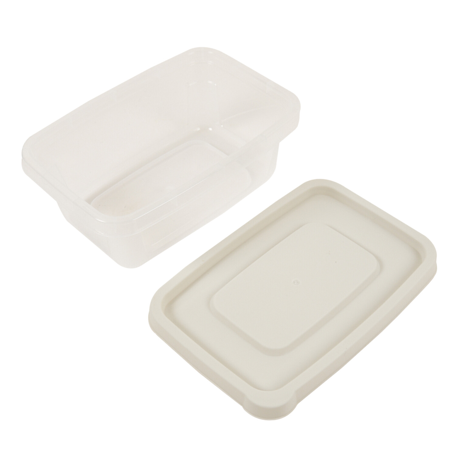 Set of 4 Rectangular Storage Boxes - White Image 3