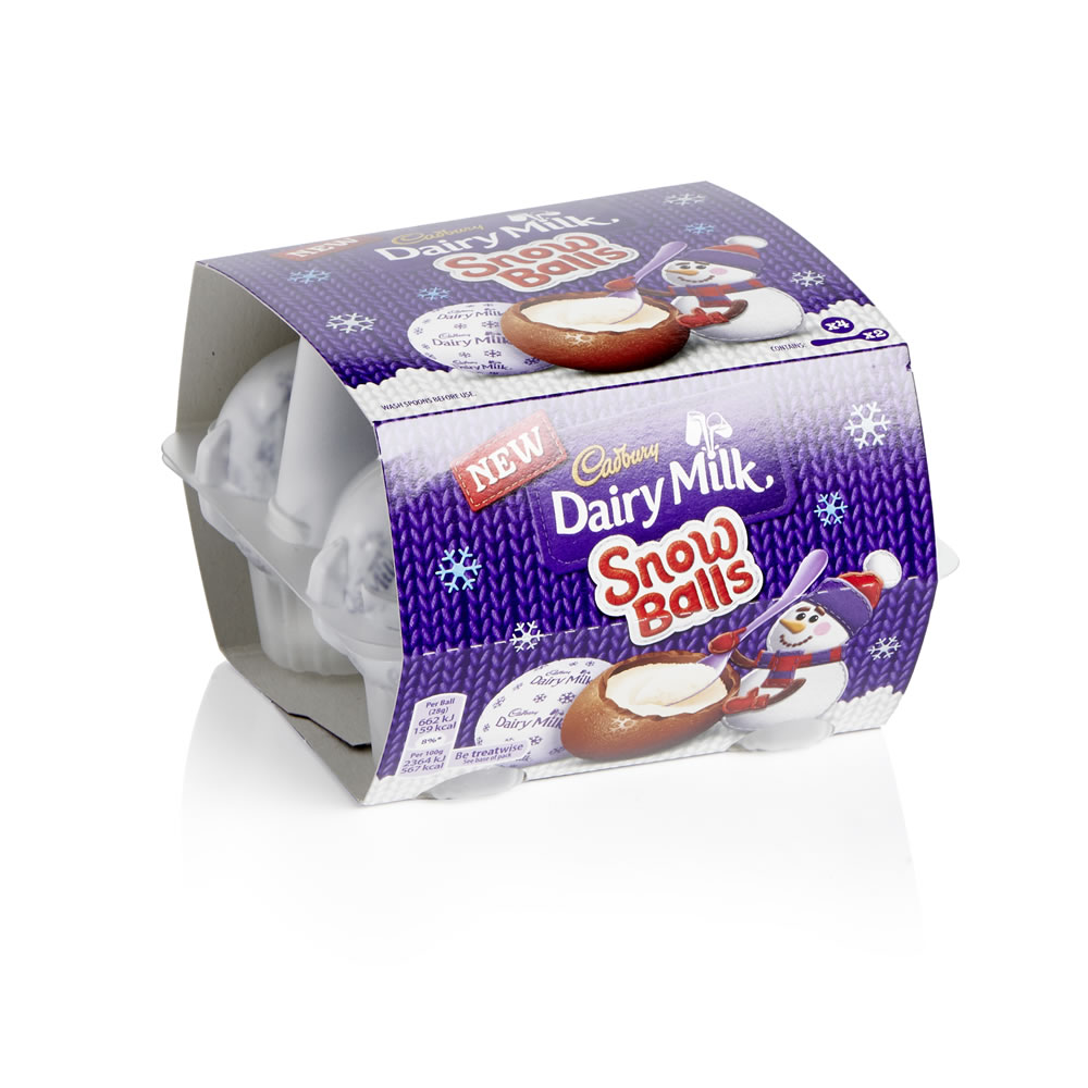 Cadbury Dairy Milk Chocolate Snowballs 112g Image