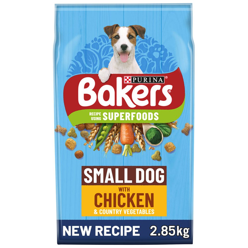 Bakers Chicken with Vegetables Small Dog Dry Food 2.85kg Image 1