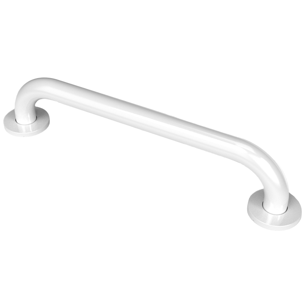 Fitzroy of London RAL 9016 White Stainless Steel Concealed Fixing Grab Rail 35 x 455mm Image 1