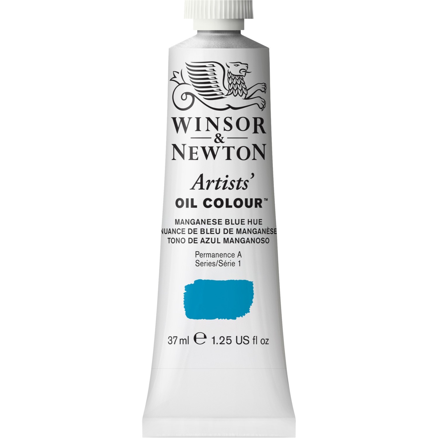 Winsor and Newton 37ml Artists' Oil Colours - Manganese Blue Image 1
