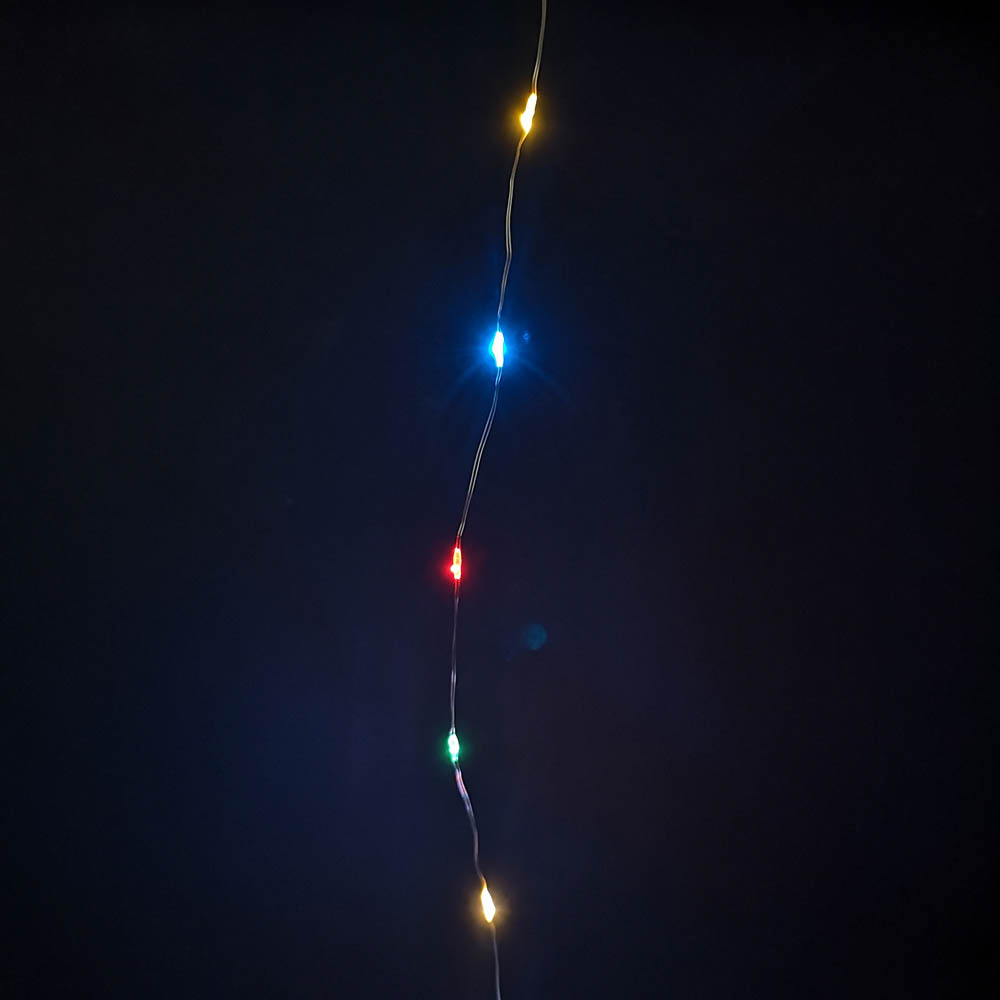 Samuel Alexander 50 Multicolour MicroBrights LED Battery Operated String Light 2.5m Image 5