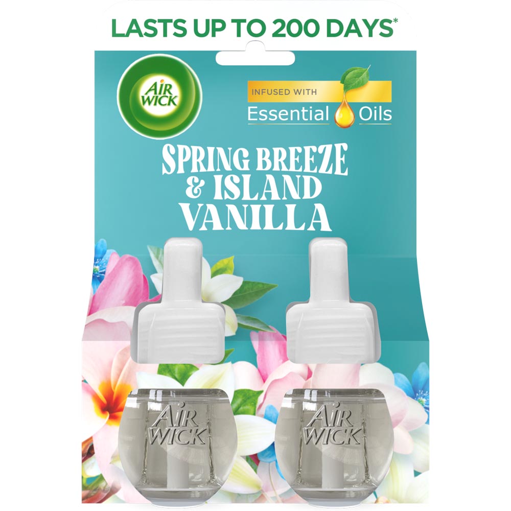 Air Wick Spring Breeze and Island Vanilla Air Freshener Electrical Twin