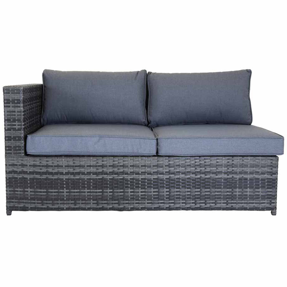 Charles Bentley 4 Seater Grey Corner Sofa Lounge Set Image 9