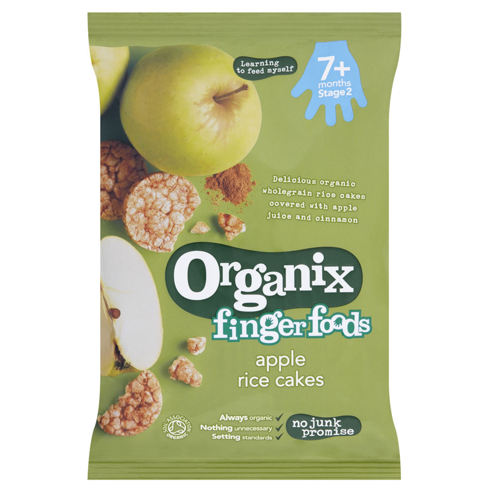 Organix Finger Foods Apple Rice Cakes 50g Image