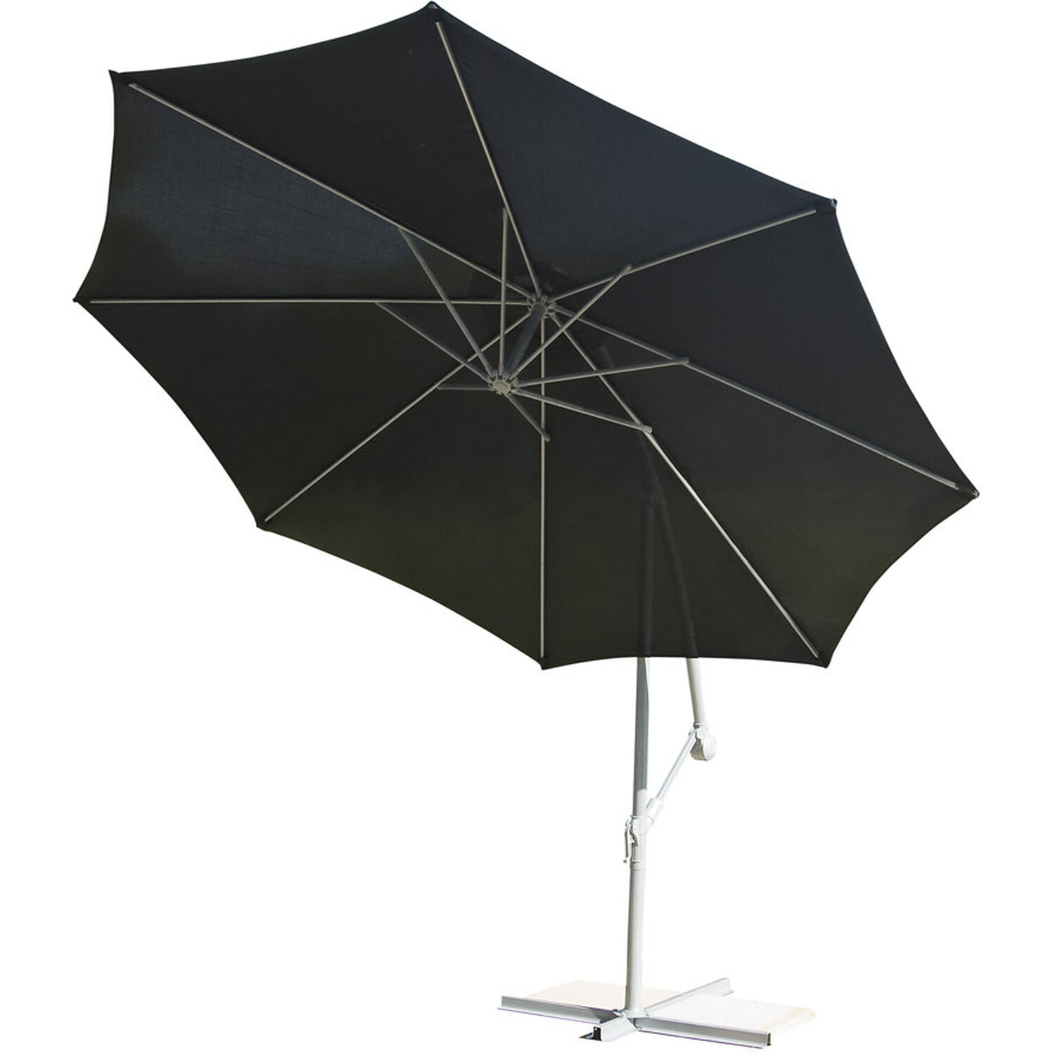 Crank & Tilt Parasol - Black / 3m Image