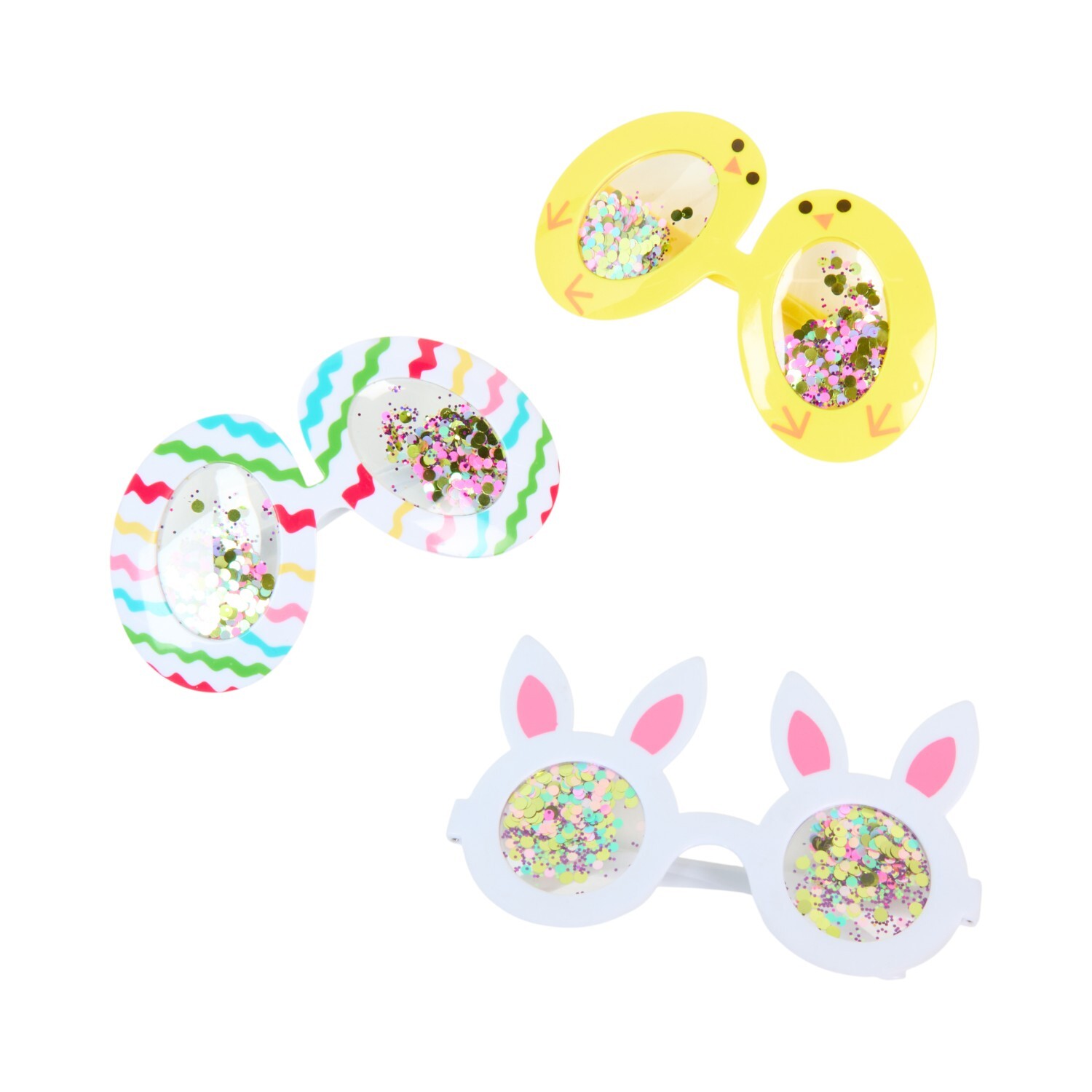 Set of 3 Novelty Easter Glasses Image 2
