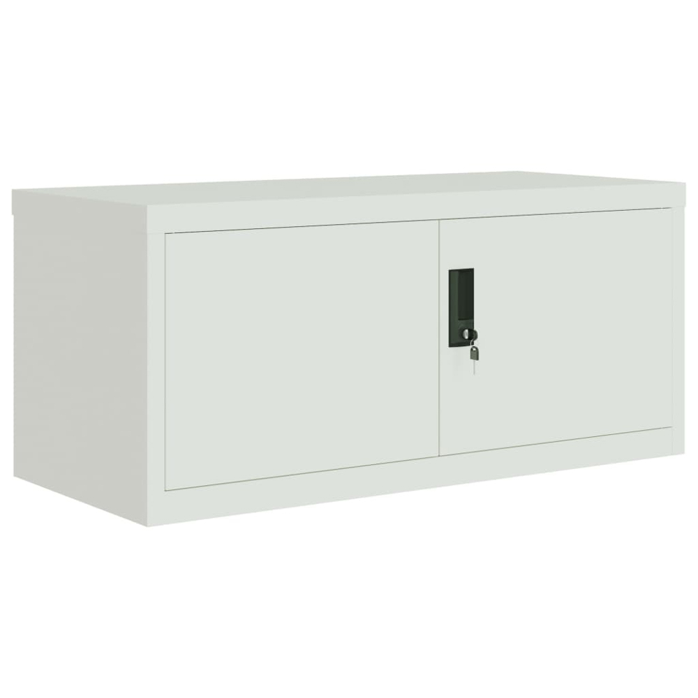 vidaXL 4 Door Grey File Cabinet Image 3