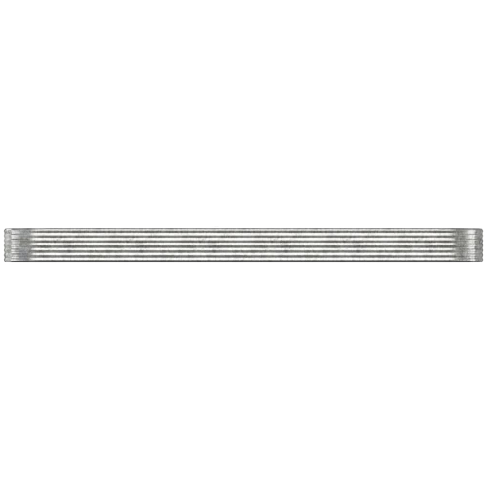 vidaXL Silver Galvanised Steel Raised Garden Bed 36 x 507 x 507cm Image 2
