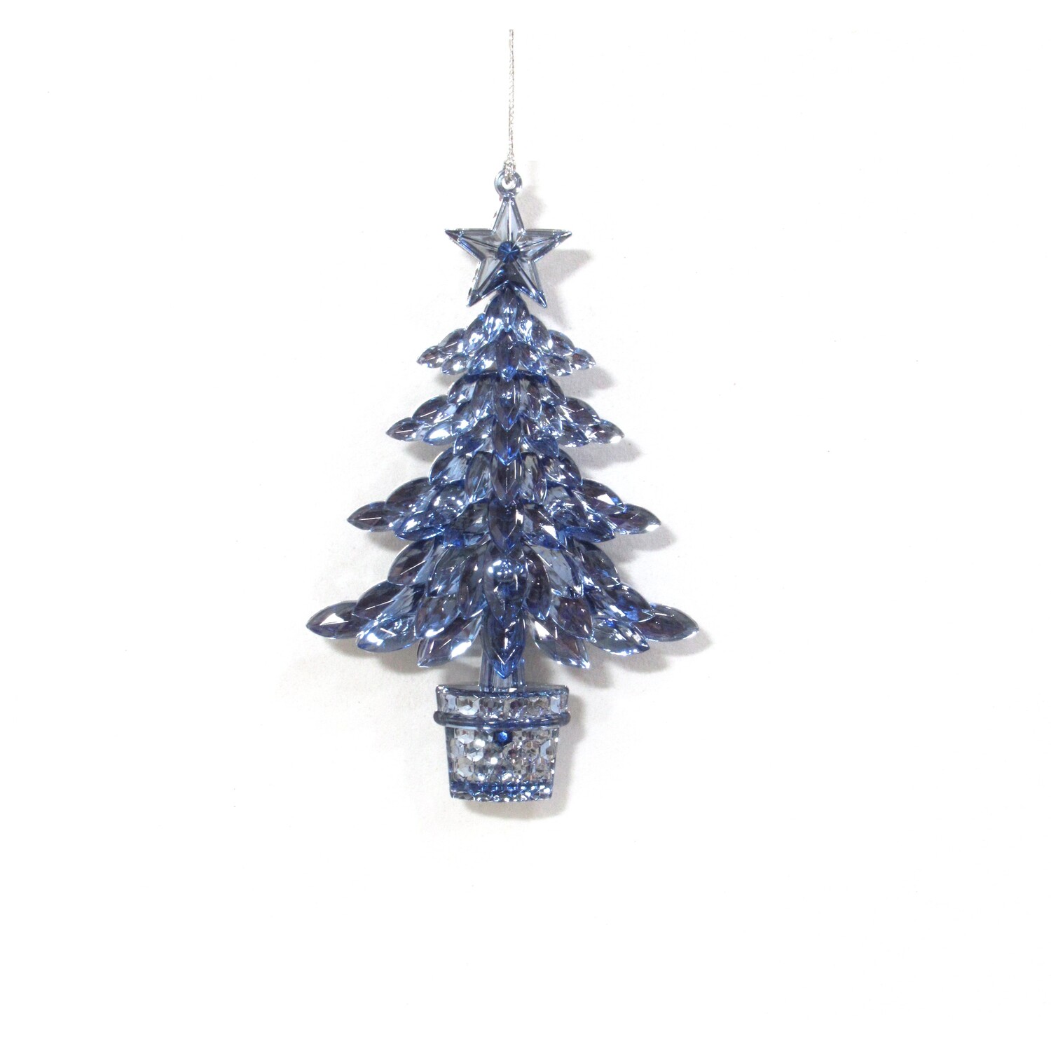 Crystal Tree Hanging Decoration Blue Image 1