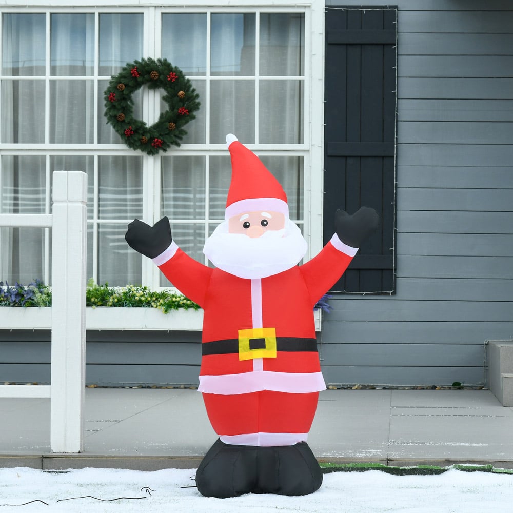 Everglow LED Inflatable Christmas Santa Claus Decoration 3.9ft Image 6