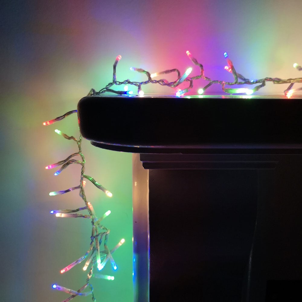Premier ClusterBrights 960 Multicolour LED Christmas Cluster Light 12.4m Image 2