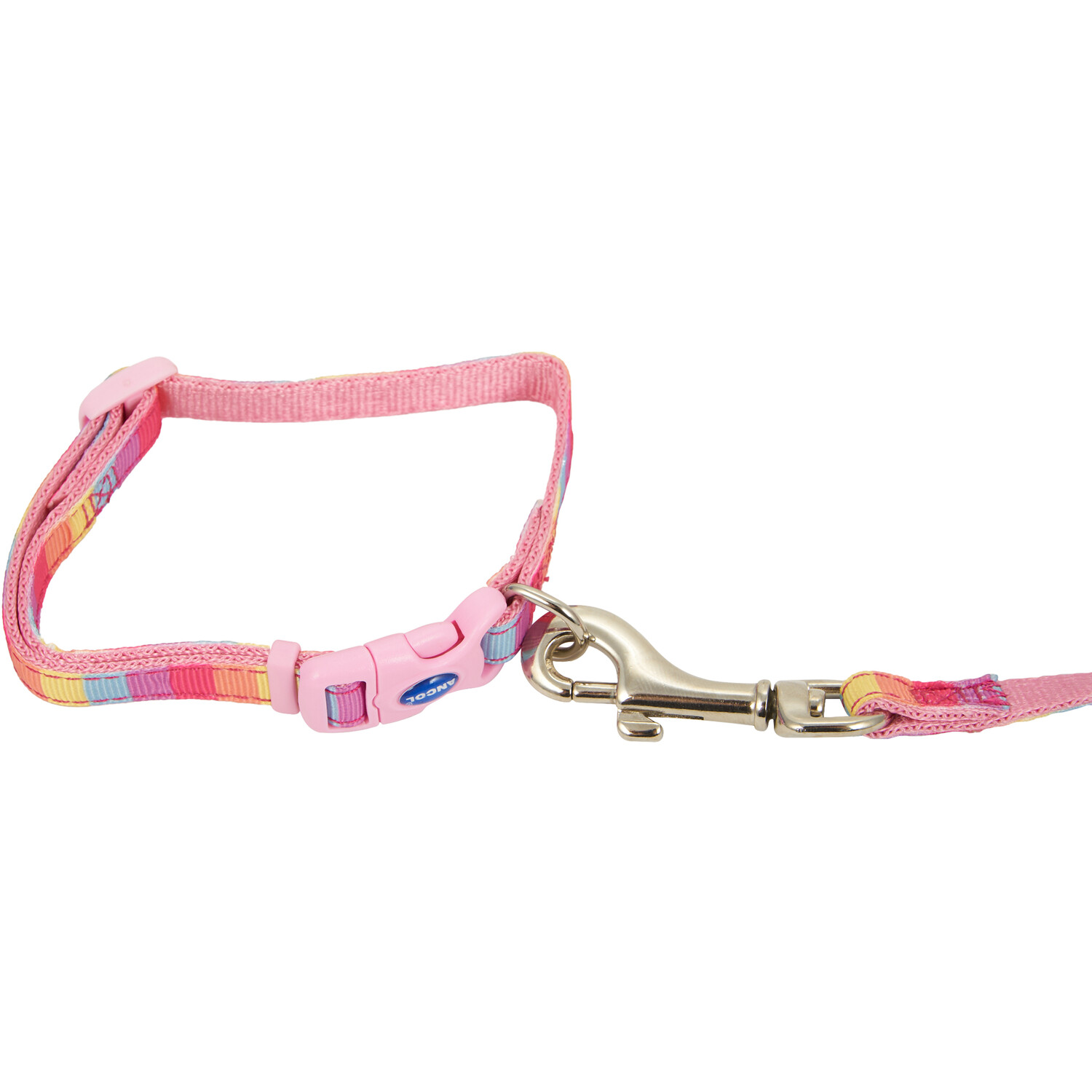 Small Bite Rainbow Collar and Lead Set Image 5