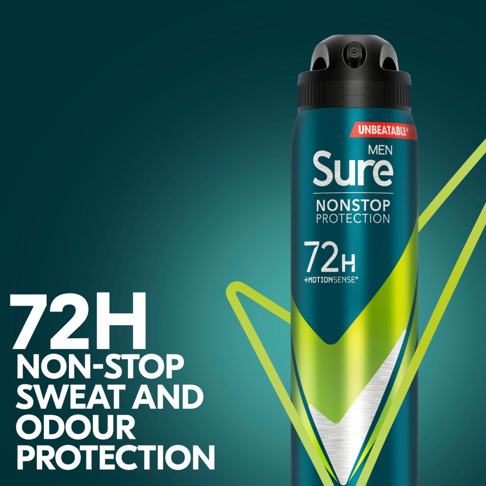 Sure For Men Extreme Dry Non-Stop Advanced Anti- Perspirant Deodorant 250ml Image 5