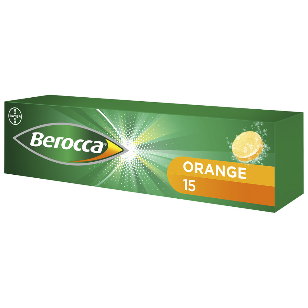 Berocca Effervescent Orange Tablets 15 Pack Image 2
