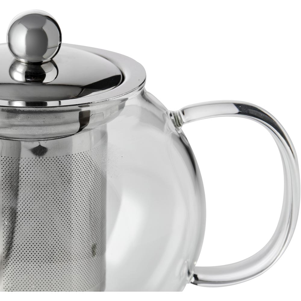 Wilko 2 Cup Glass Tea Infuser Teapot Image 4