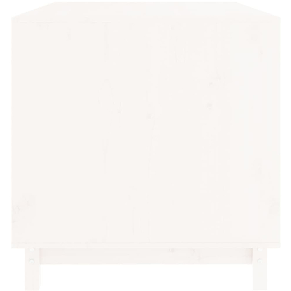 vidaXL White Solid Wood Pine Dog House 72 x 100 x 70cm Image 3
