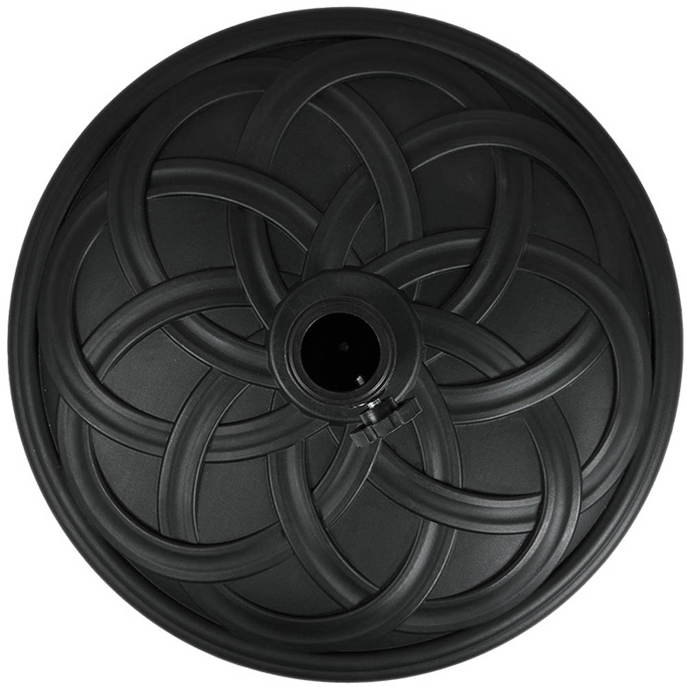 Living and Home Spiral Cross Effect Heavy Duty Round Umbrella Base 25kg Image 2