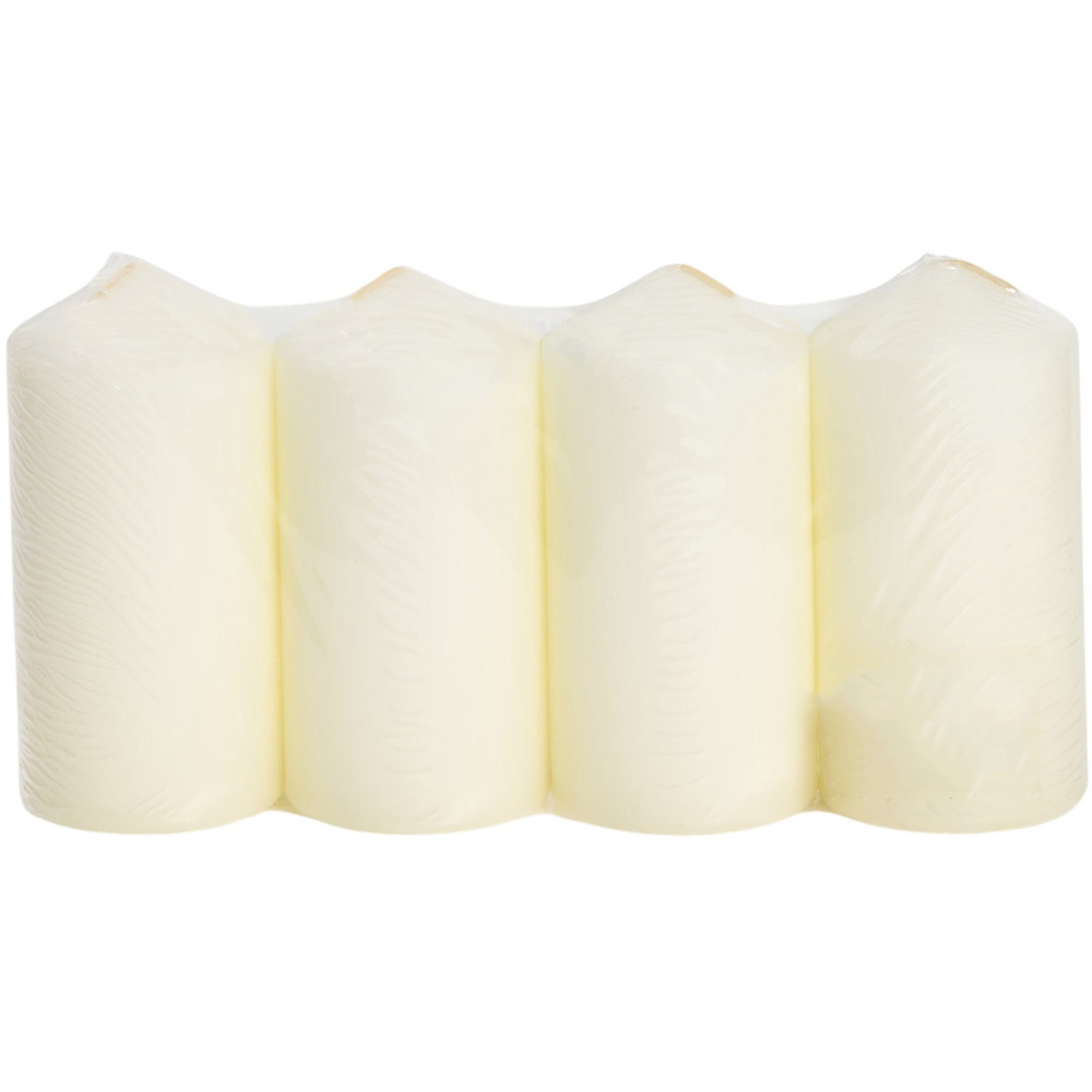 Pack of 4 Church Candles White Image 2