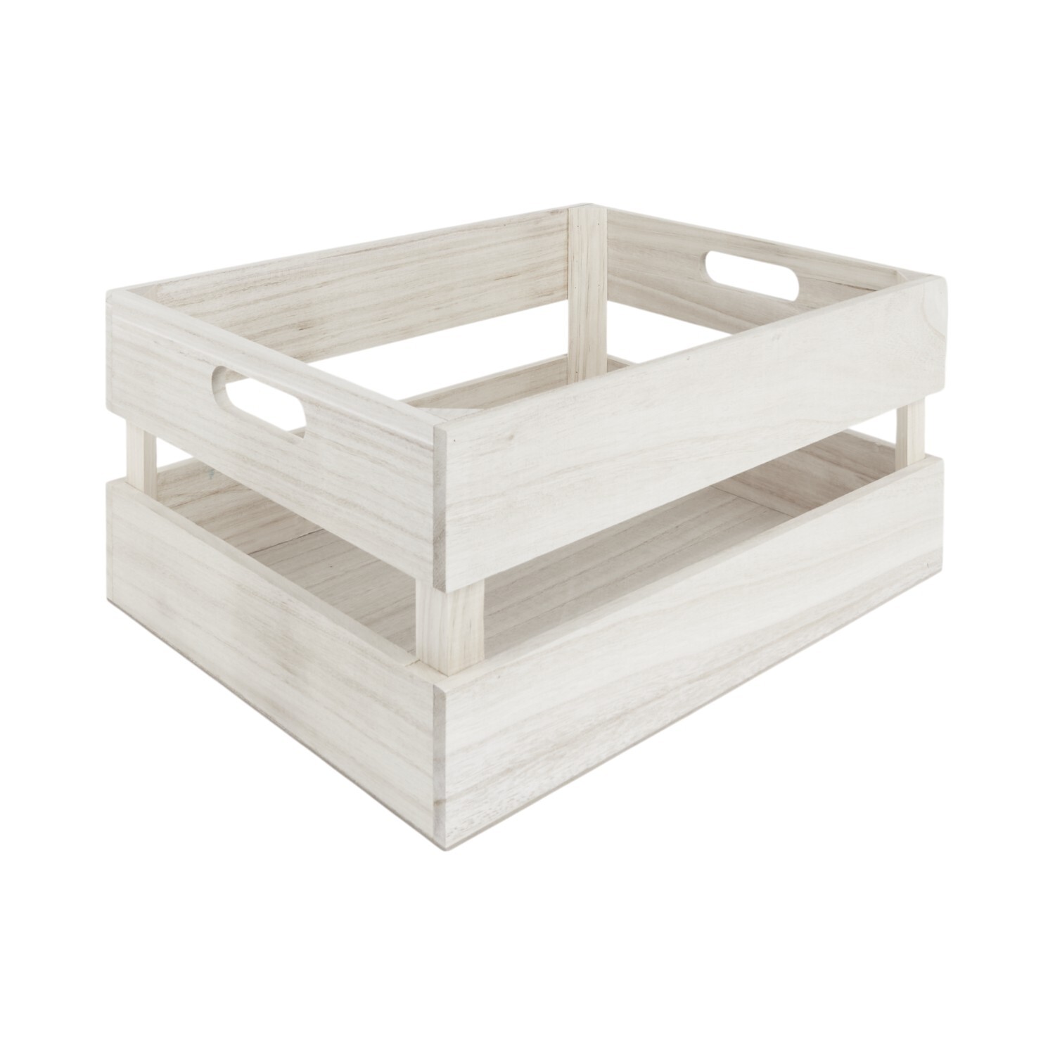 Large Natural Wooden Crate Natural Image 4