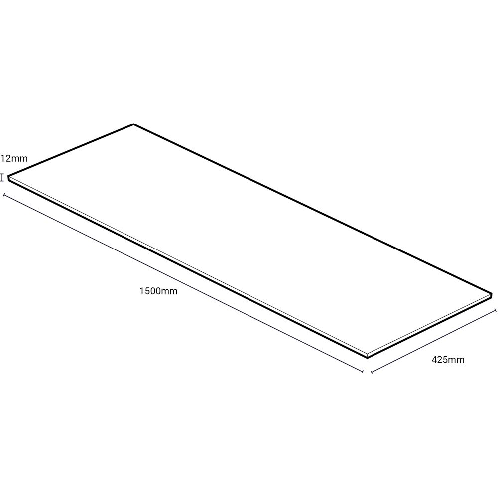 Wetwall Pewter Terrazzo Compact Vanity Worktop 1500 x 425 x 12mm Image 4