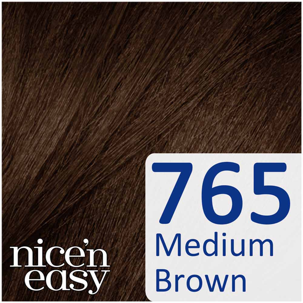 Clairol Nice'n Easy Medium Brown 765 Non-Permanent  Hair Dye Image 3