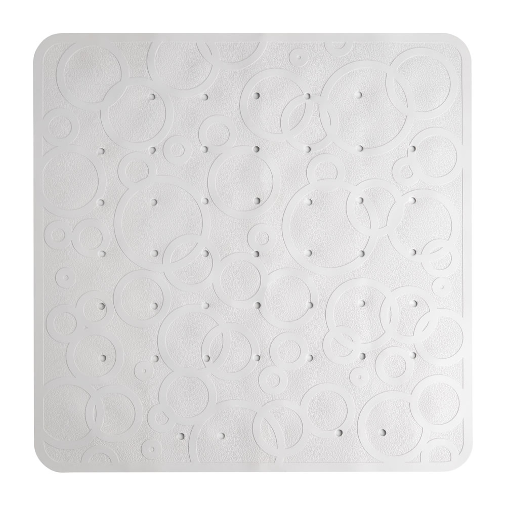 Wilko Rubber White Bath Mat Wilko