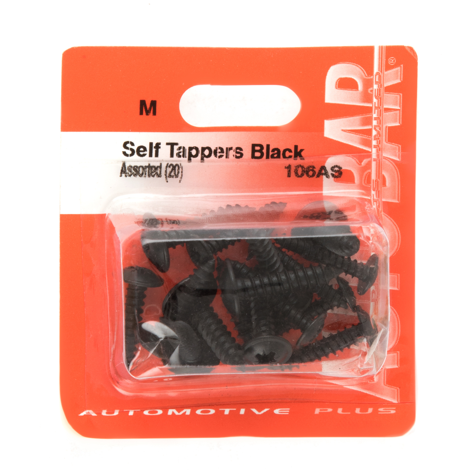 Autobar Assorted Black Self Tapping Screws 20 Pack Image