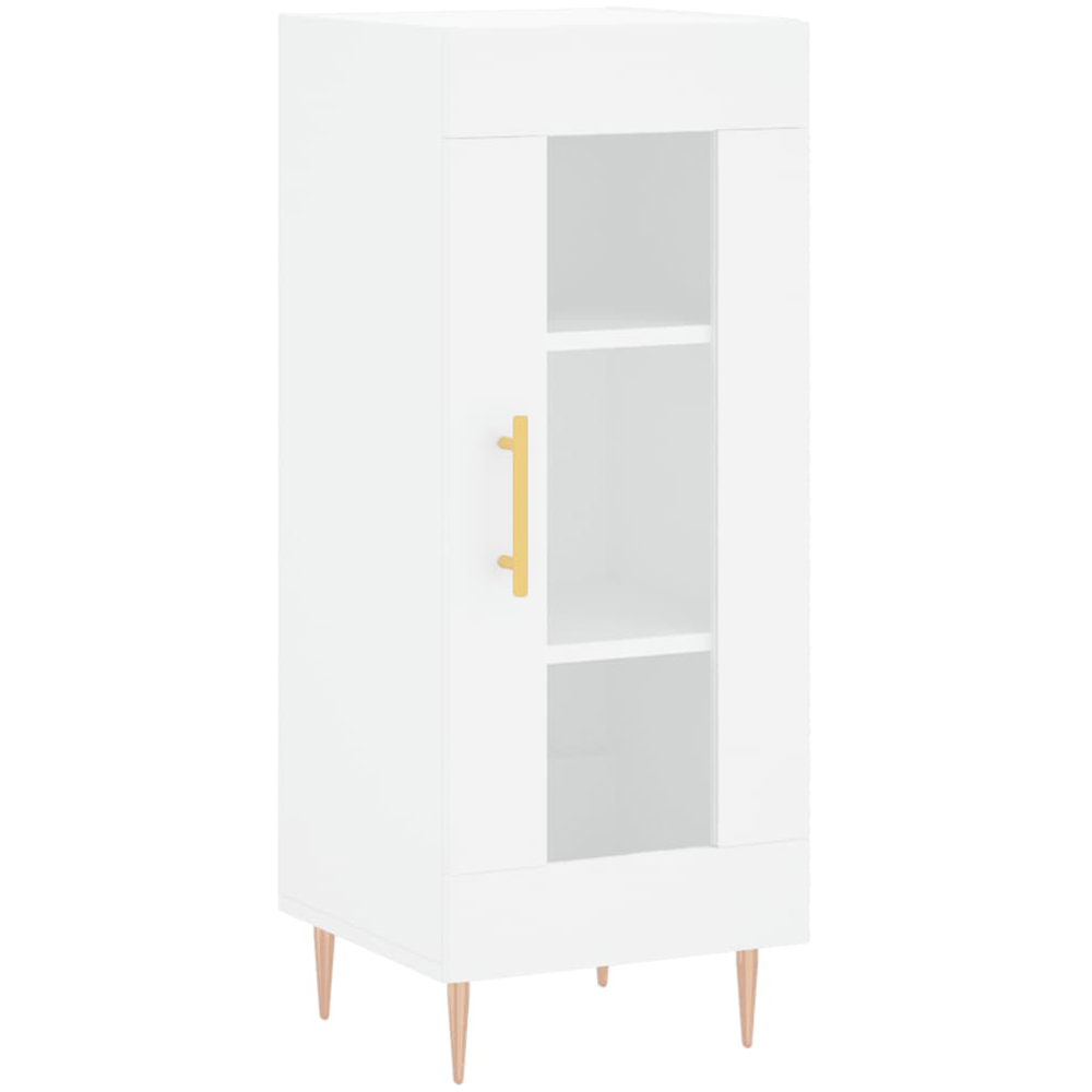 vidaXL Single Door White Sideboard Image 2