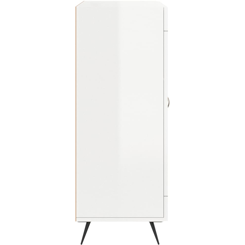 vidaXL 2 Door High Gloss White Sideboard Image 7