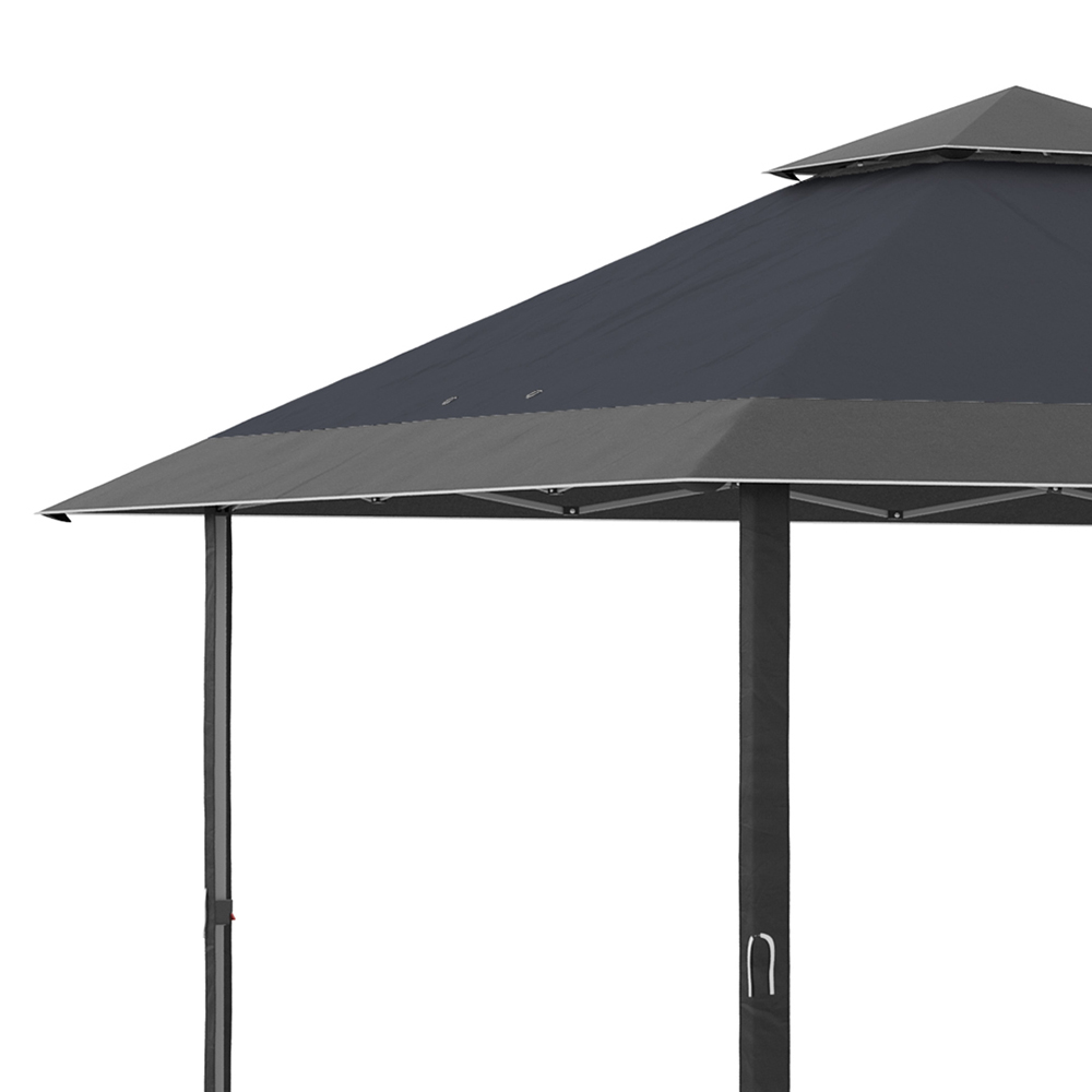 Outsunny 4 x 4m Grey Outdoor Pop Up Adjustable Gazebo with Bag Image 3