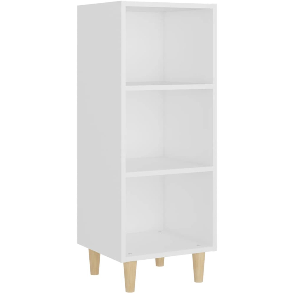 vidaXL 3 Shelf White Sideboard Image 2