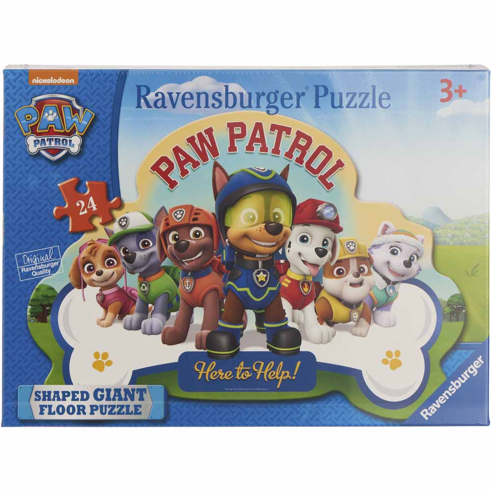 Paw Patrol Shaped 24 Piece Floor Puzzle Image